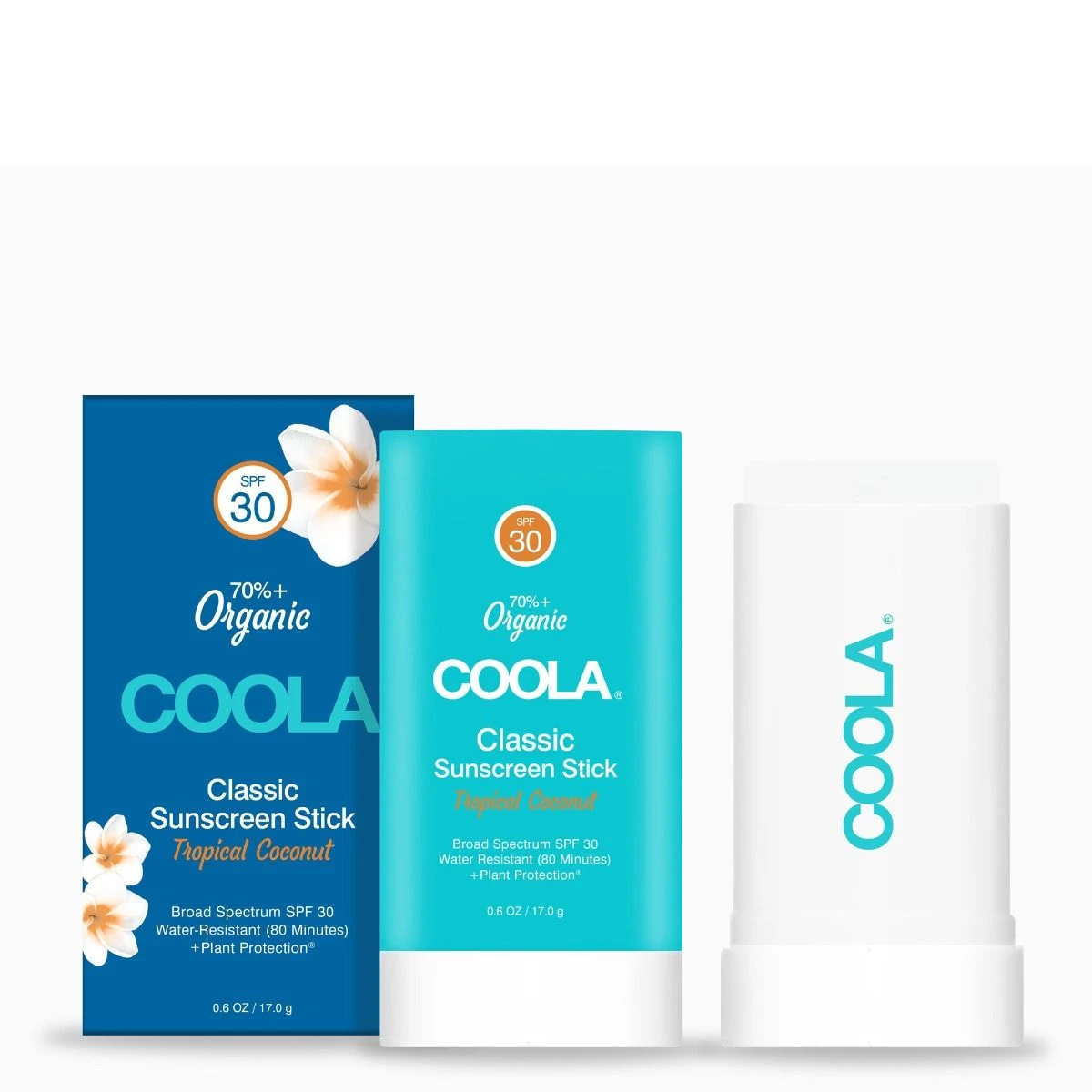 Coola Classic Sunscreen Stick SPF30, Tropical Coconut 2 Coola Classic Sunscreen Stick SPF30, Tropical Coconut - Image 2