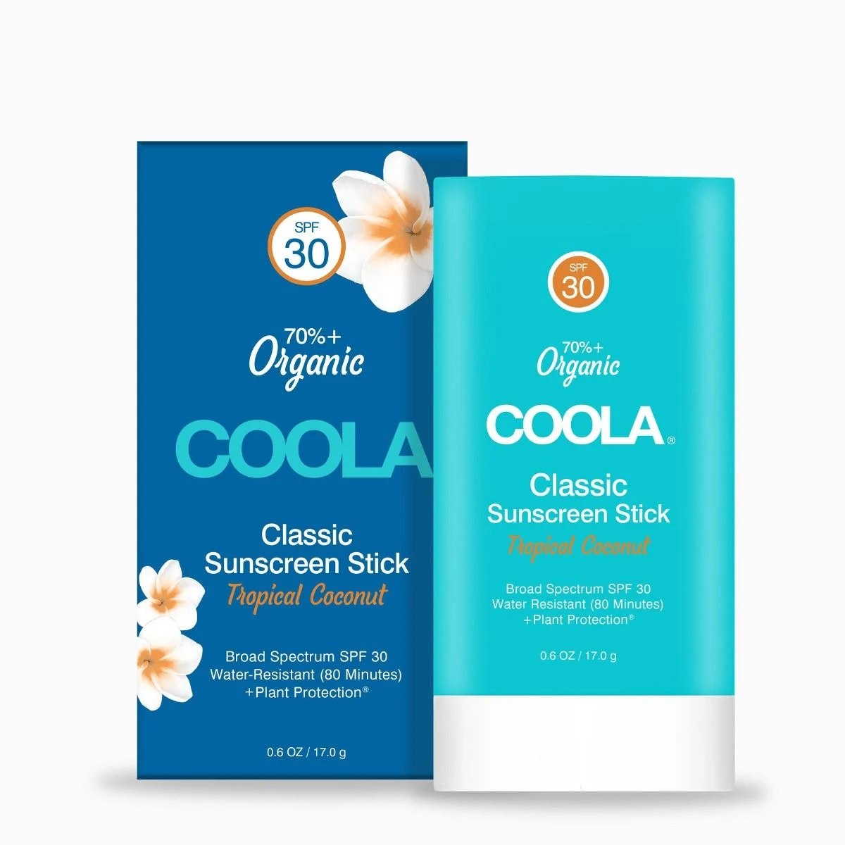 Coola Classic Sunscreen Stick SPF30, Tropical Coconut 1 Coola Classic Sunscreen Stick SPF30, Tropical Coconut